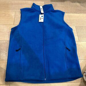 CORE 365 BY NORTH END MENS MEDIUM FLEECE ZIP UP VEST NEW